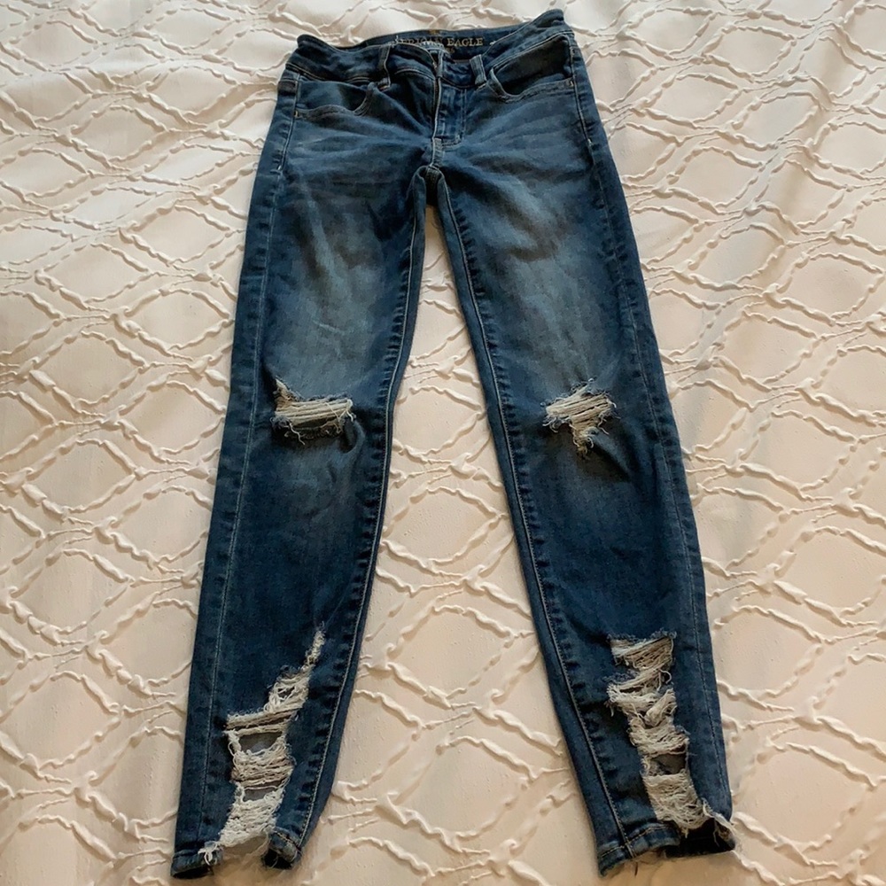 American Eagle ripped jeans